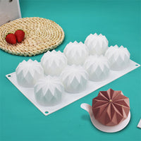 Molde de silicona para mousse de ocho cavidades en AugeShop