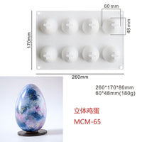 Molde de Silicona con Forma de Huevo