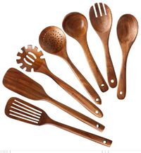 Set de Espátulas de Madera de Acacia