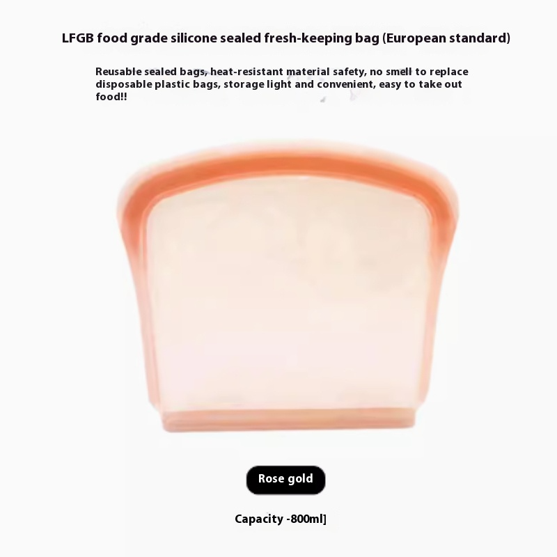 Bolsa de Silicona Reutilizable para Alimentos