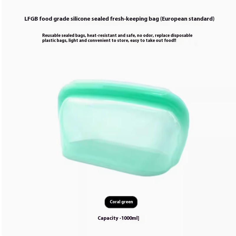 Bolsa de Silicona Reutilizable para Alimentos