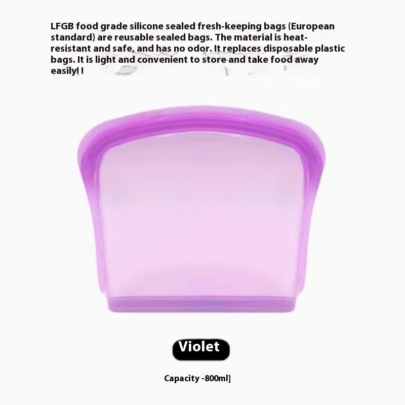 Bolsa de Silicona Reutilizable para Alimentos