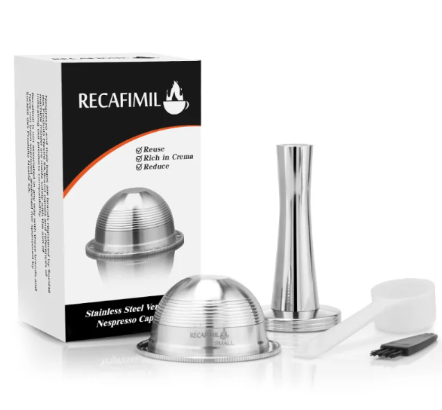 Filtro de Café Reutilizable de Acero Inoxidable