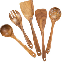 Set de Espátulas de Madera de Acacia