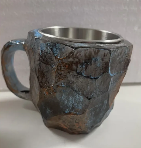 Taza de Café con Efecto Cristal Mineral