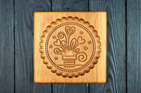Moldes de Madera de Haya para Galletas