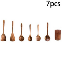 Set de Espátulas de Madera de Acacia