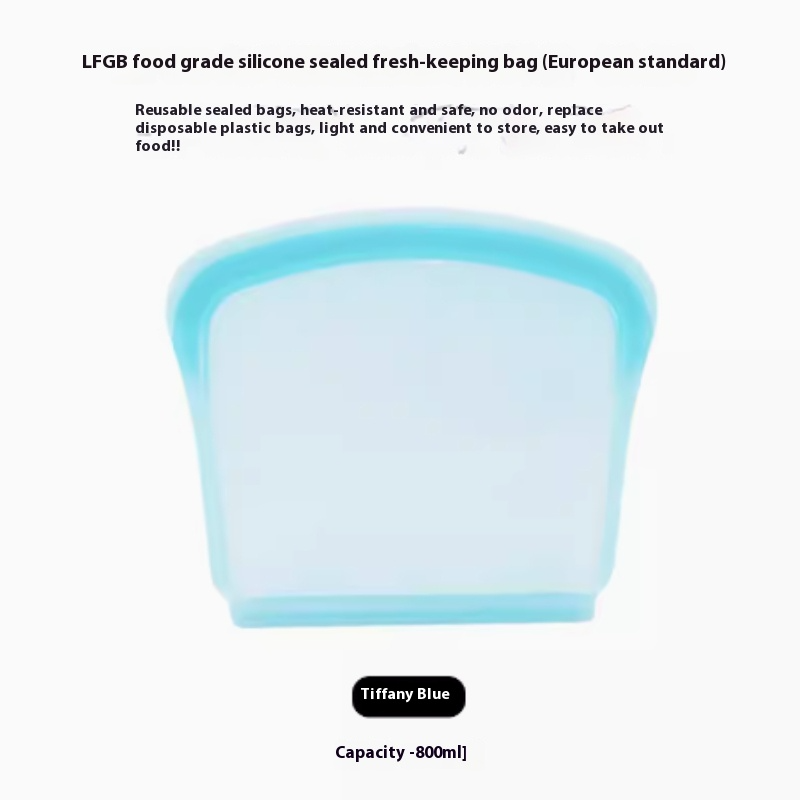 Bolsa de Silicona Reutilizable para Alimentos