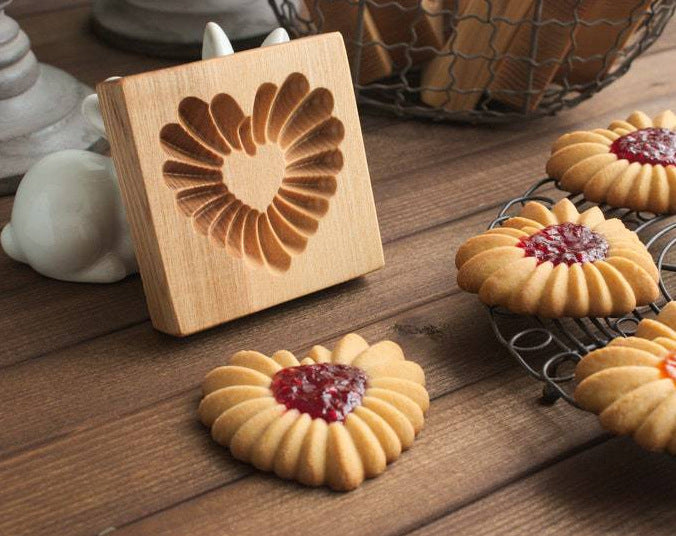 Moldes de Madera de Haya para Galletas