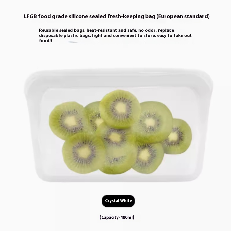 Bolsa de Silicona Reutilizable para Alimentos