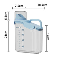 Contenedor Transparente para Cereales con Tapa