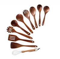 Set de Espátulas de Madera de Acacia