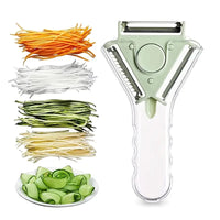 Pelador de Vegetales 3 en 1 de Acero Inoxidable