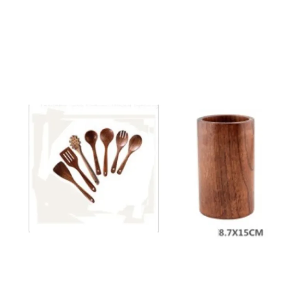 Set de Espátulas de Madera de Acacia