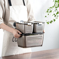 Contenedor para Fruta con Cesta Escurridora