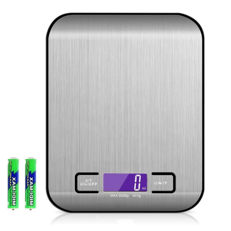 Báscula de Cocina de Acero Inoxidable Recargable