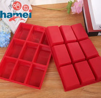 Set de 9 Moldes Rectangulares de Silicona