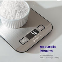 Báscula de Cocina de Acero Inoxidable Recargable