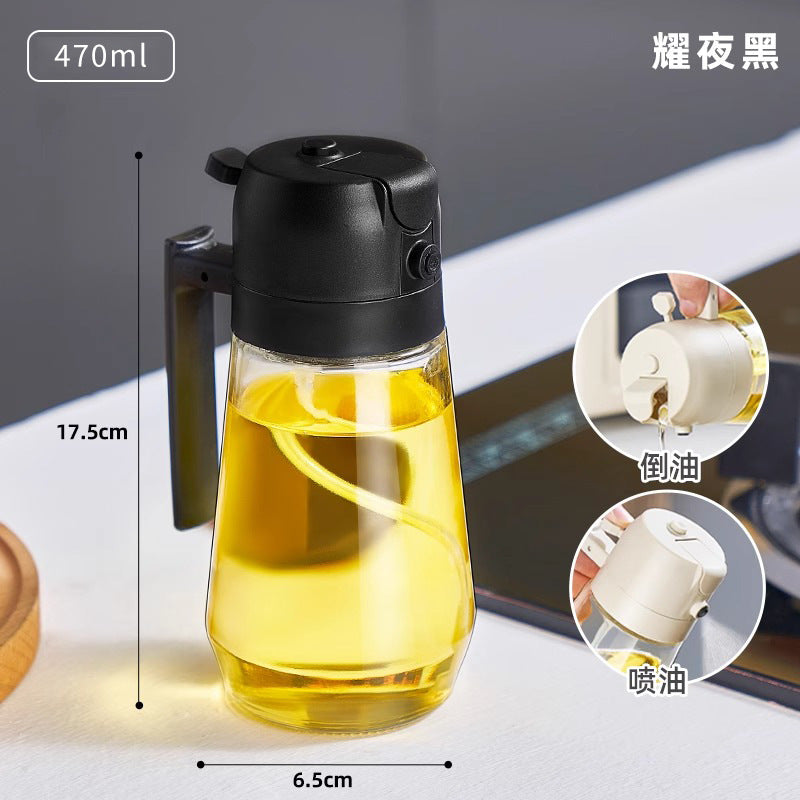 Aceitera Pulverizadora 2 en 1 de Cristal