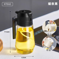 Aceitera Pulverizadora 2 en 1 de Cristal