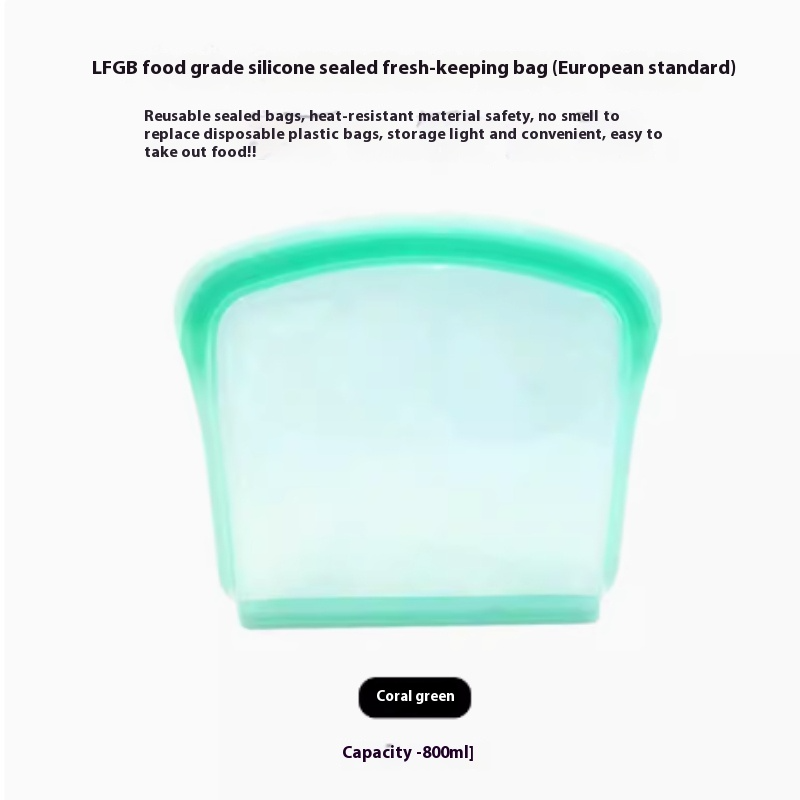 Bolsa de Silicona Reutilizable para Alimentos