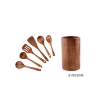 Set de Espátulas de Madera de Acacia
