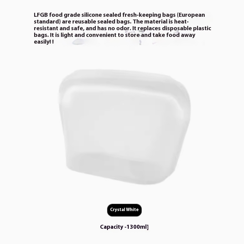 Bolsa de Silicona Reutilizable para Alimentos