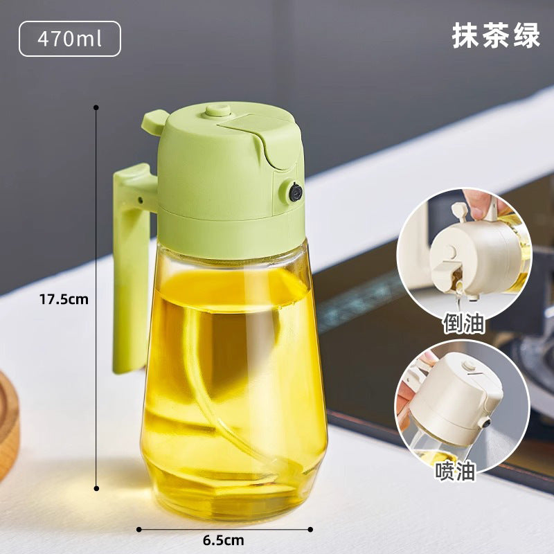 Aceitera Pulverizadora 2 en 1 de Cristal