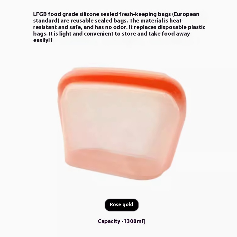 Bolsa de Silicona Reutilizable para Alimentos