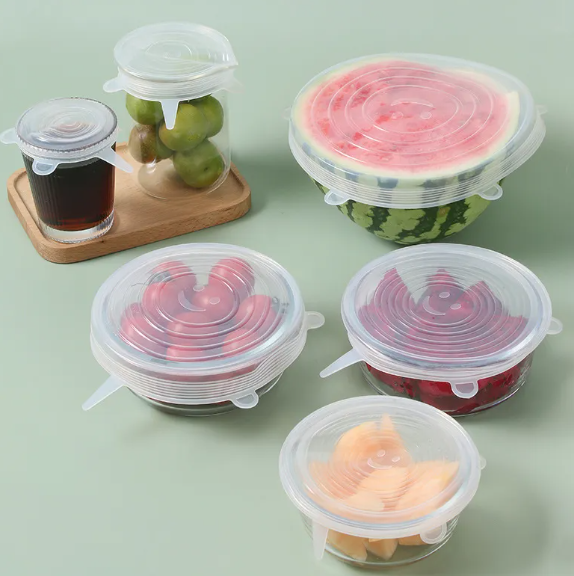 Set de 6 Tapas Elásticas de Silicona