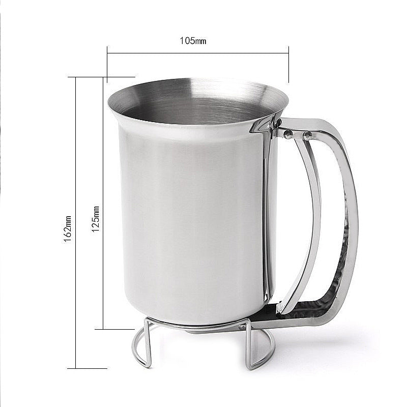 Dosificador manual de masa de acero inoxidable en AugeShop
