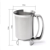 Dosificador manual de masa de acero inoxidable en AugeShop