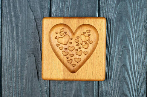 Moldes de Madera de Haya para Galletas