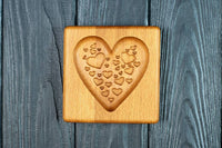 Moldes de Madera de Haya para Galletas