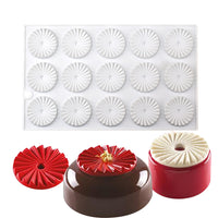 Molde de Silicona Plisado para Mousse