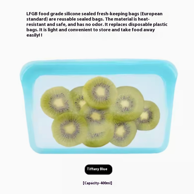 Bolsa de Silicona Reutilizable para Alimentos