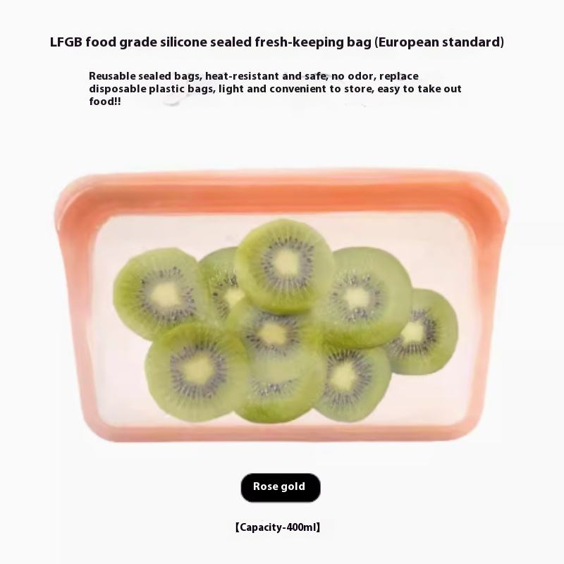 Bolsa de Silicona Reutilizable para Alimentos