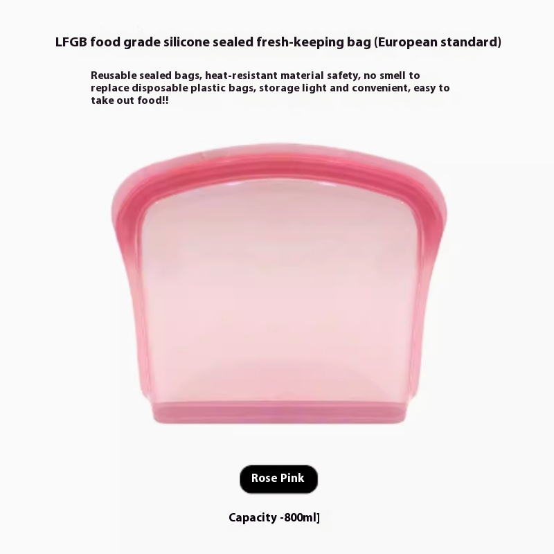 Bolsa de Silicona Reutilizable para Alimentos