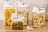 Contenedor transparente para cereales con tapa en AugeShop