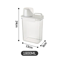 Contenedor Transparente para Cereales con Tapa