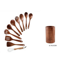 Set de Espátulas de Madera de Acacia