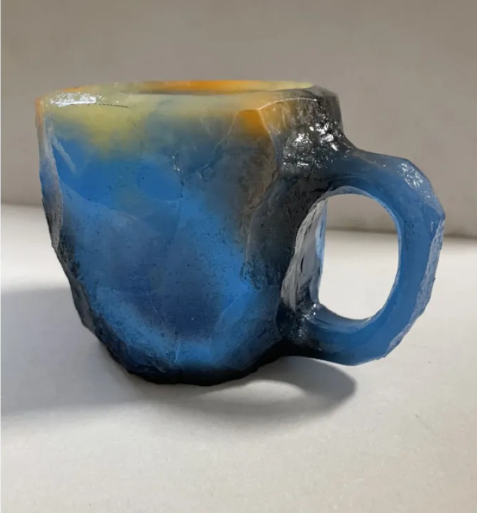 Taza de Café con Efecto Cristal Mineral