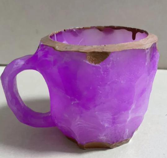 Taza de Café con Efecto Cristal Mineral