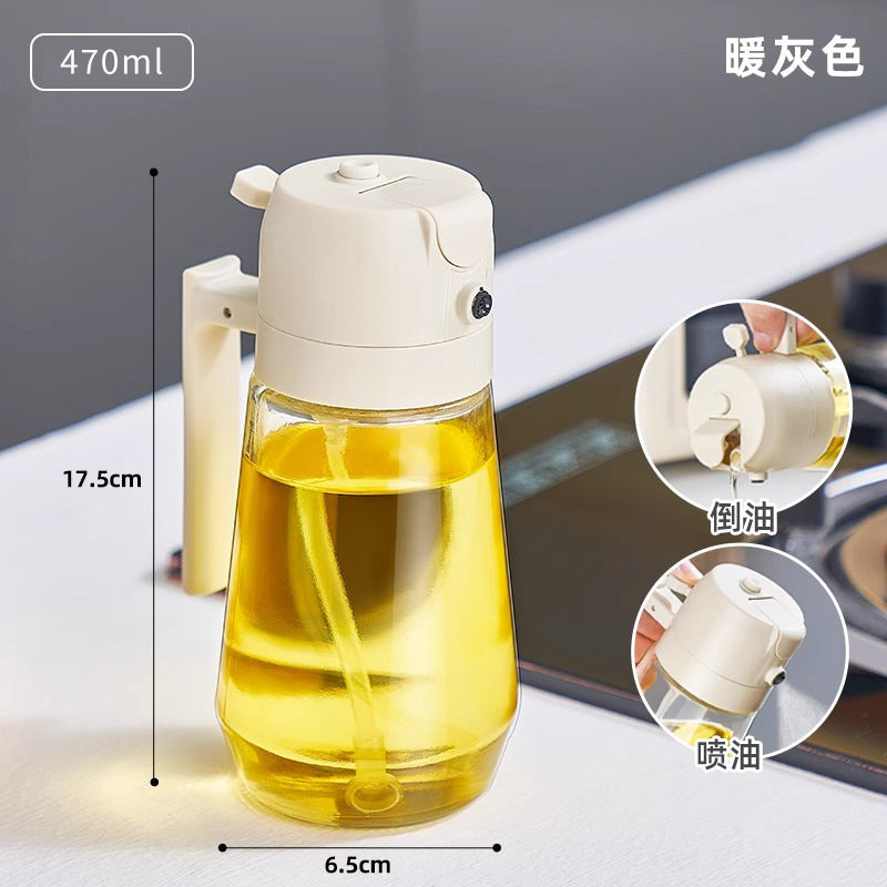 Aceitera Pulverizadora 2 en 1 de Cristal