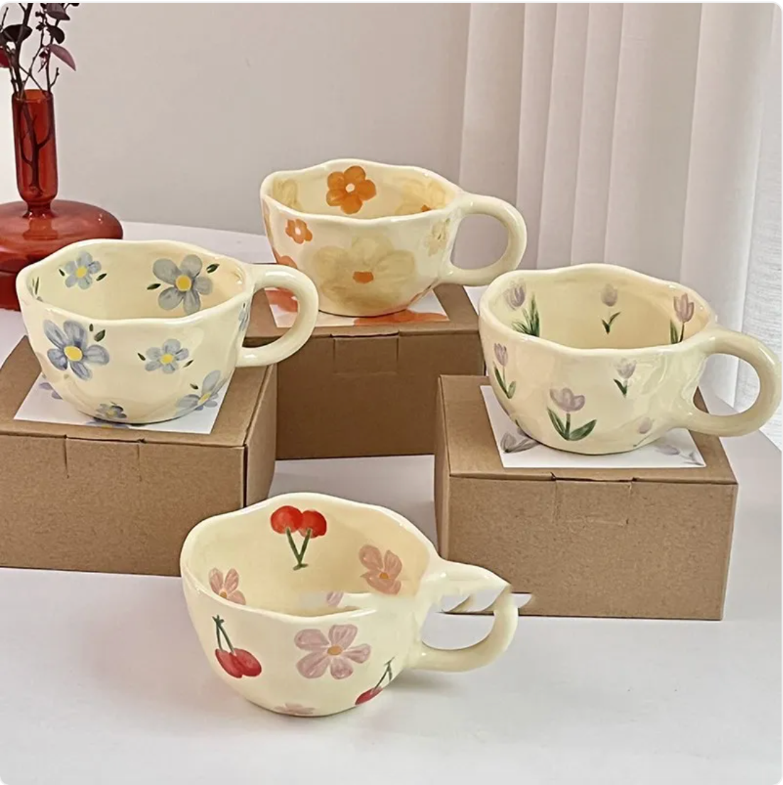 Taza de Cerámica Pintada a Mano
