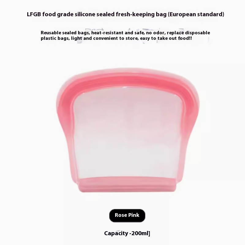 Bolsa de Silicona Reutilizable para Alimentos