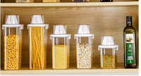 Contenedor Transparente para Cereales con Tapa
