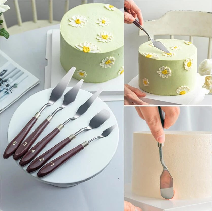 Set de 5 Rasquetas de Repostería para Tartas