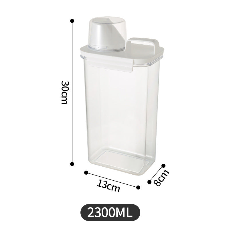 Contenedor Transparente para Cereales con Tapa