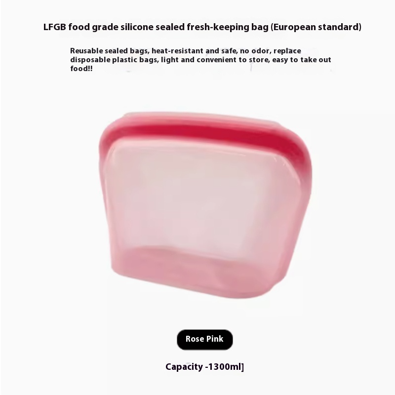 Bolsa de Silicona Reutilizable para Alimentos
